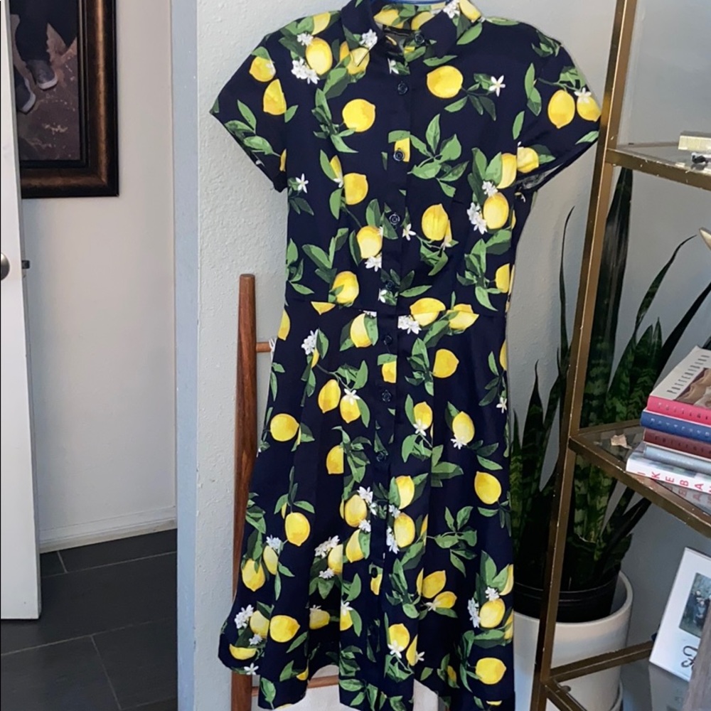 Lemon print dress